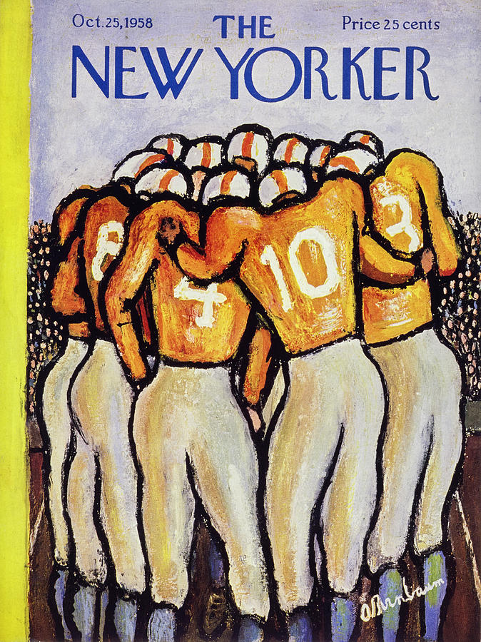 New Yorker October 25 1958 Painting by Abe Birnbaum