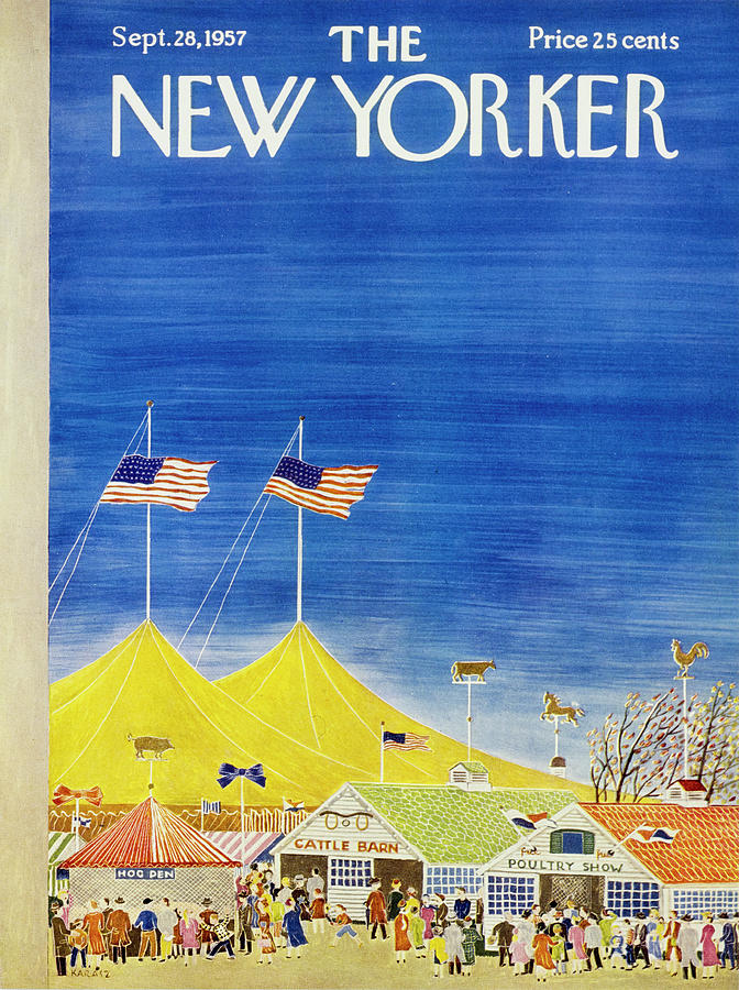 New Yorker September 28 1957 Painting by Ilonka Karasz