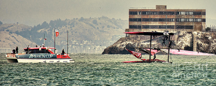 New Zealand Accident Americas Cup Photograph by Chuck Kuhn