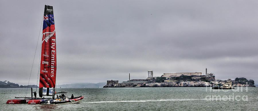 New Zealand Alcatraz Prison San Francisco Bay Photograph by Chuck Kuhn
