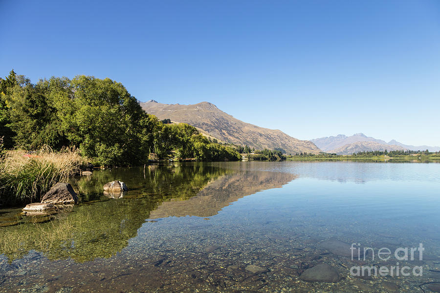 New Zealand reflection Photograph by Didier Marti