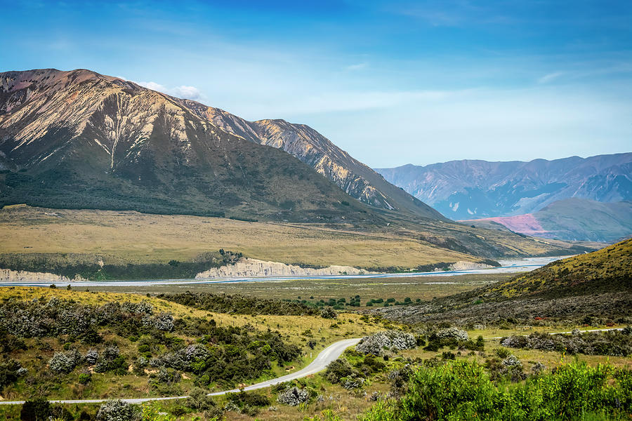 Mountain Photograph - New Zealand South Island Landscape by Joan Carroll
