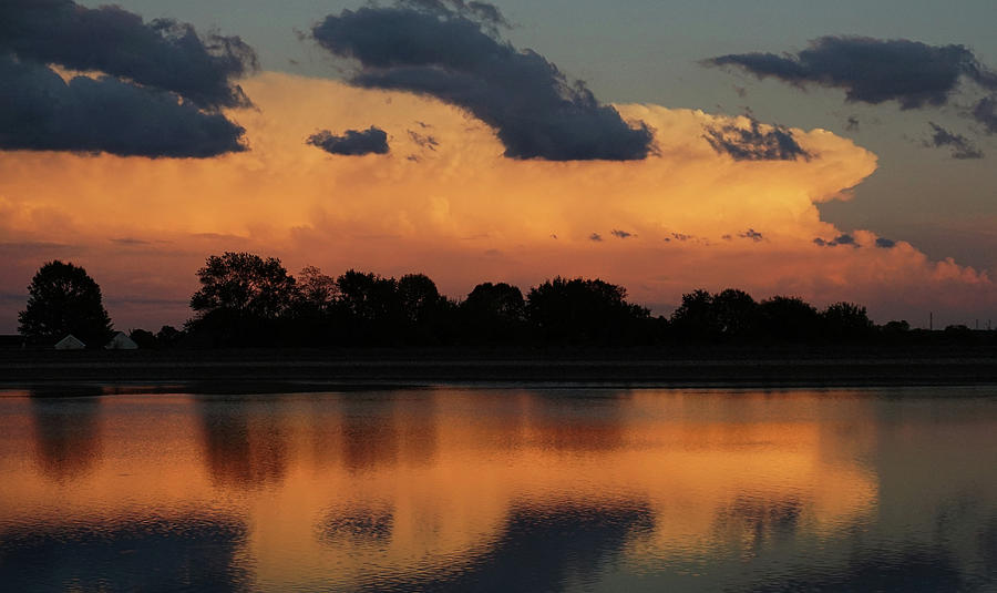Newark Reservoir Sunset #05813 Photograph by Raymond Magnani