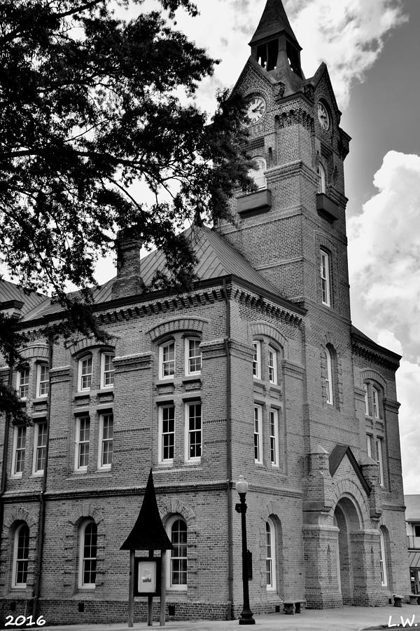 Newberry SC Opera House Black And White Photograph by Lisa Wooten