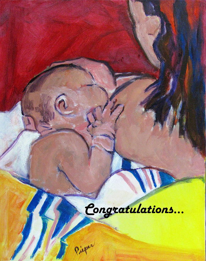 Newborn Painting by Betty Pieper