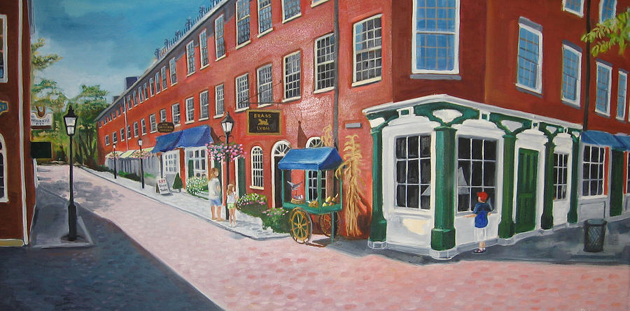 Newburyport  MA Painting by Leslie Alfred McGrath