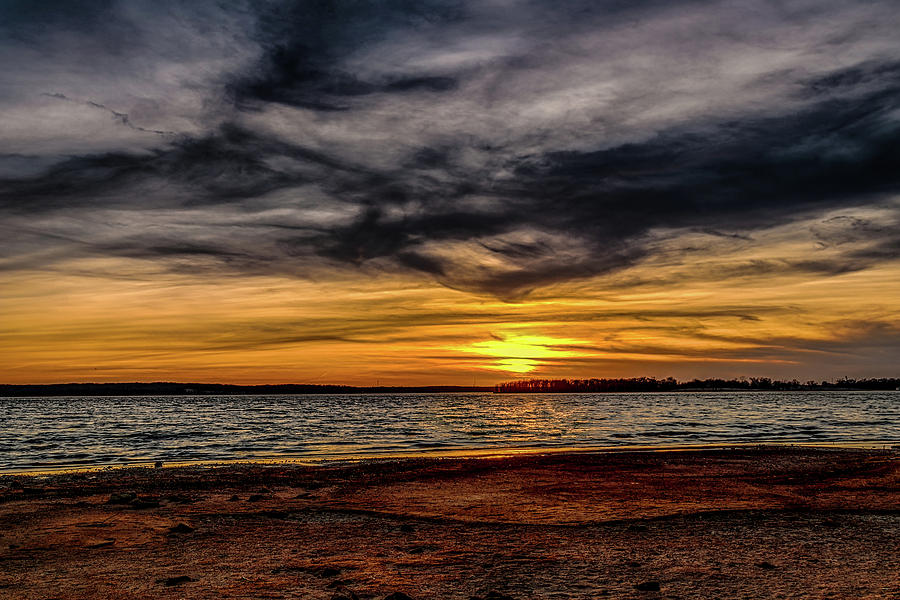 Newd Sunset Photograph by Doug Long