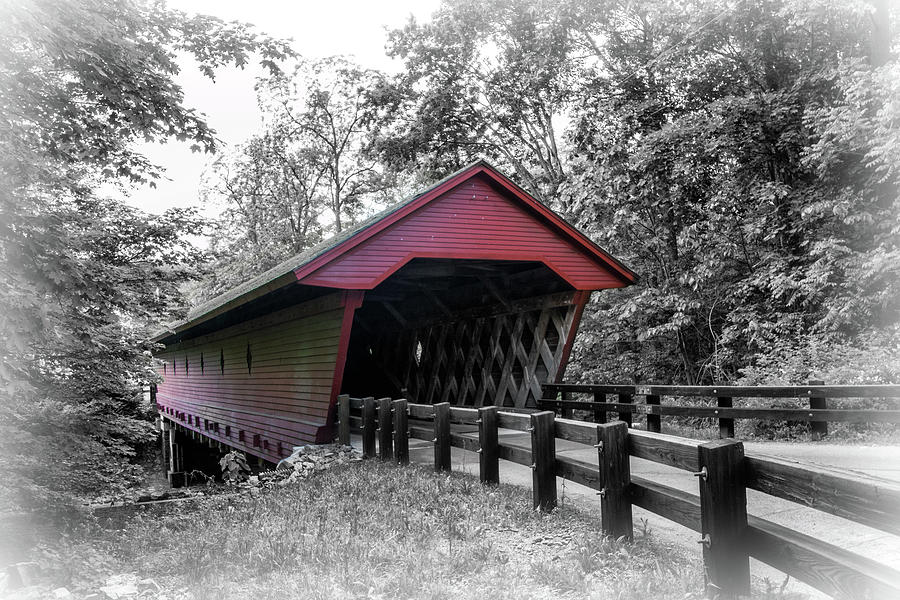 Newfield Covered Bridge Photograph by Carolyn Derstine