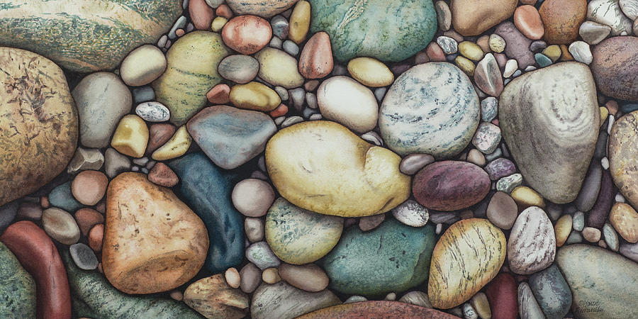 Newfoundland Rocks Bigtime Painting by Karen Richardson