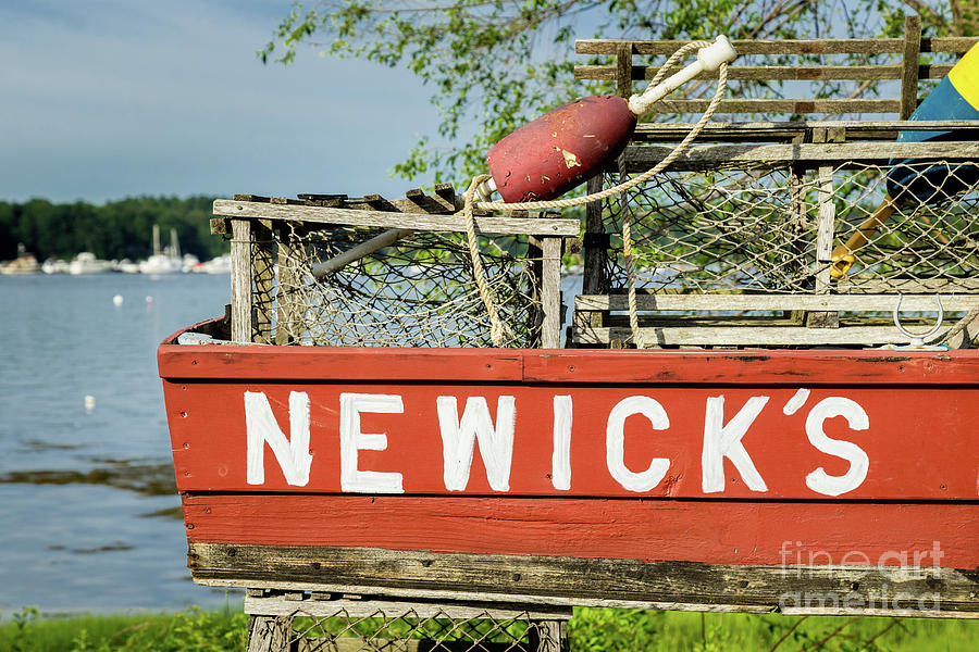 Boat Photograph - Newicks Lobster Boat, Dover Point, New Hampshire by Dawna Moore Photography