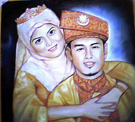 Traditional Pastel - Newly wed Malay couples by Mikarot