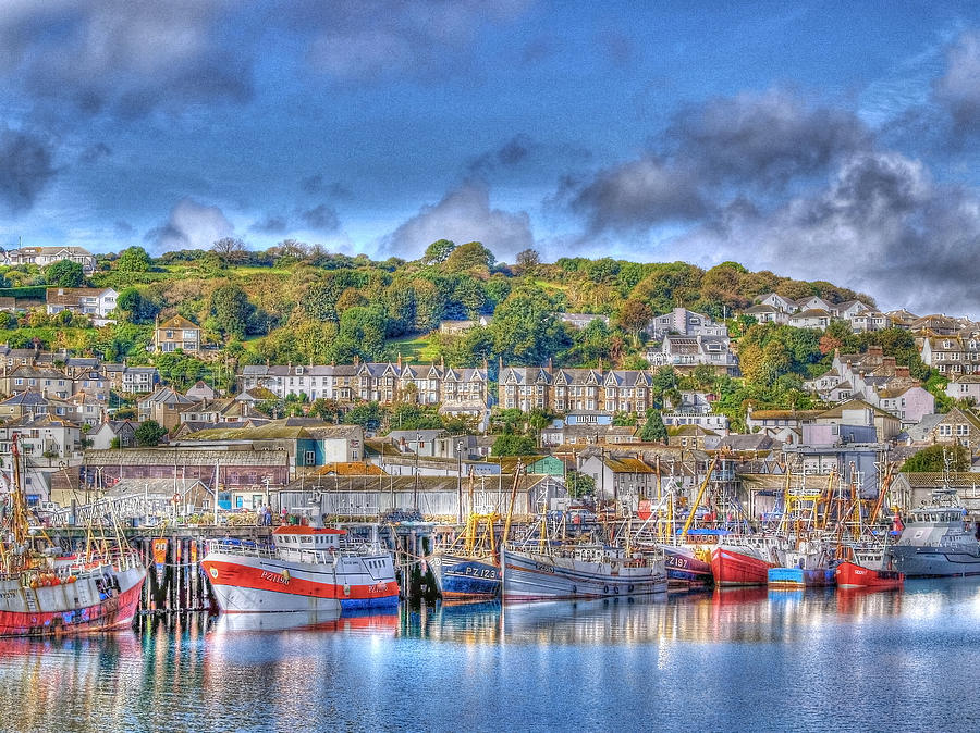 Harbour Photograph - Newlyn Harbour Cornwall by Chris Thaxter