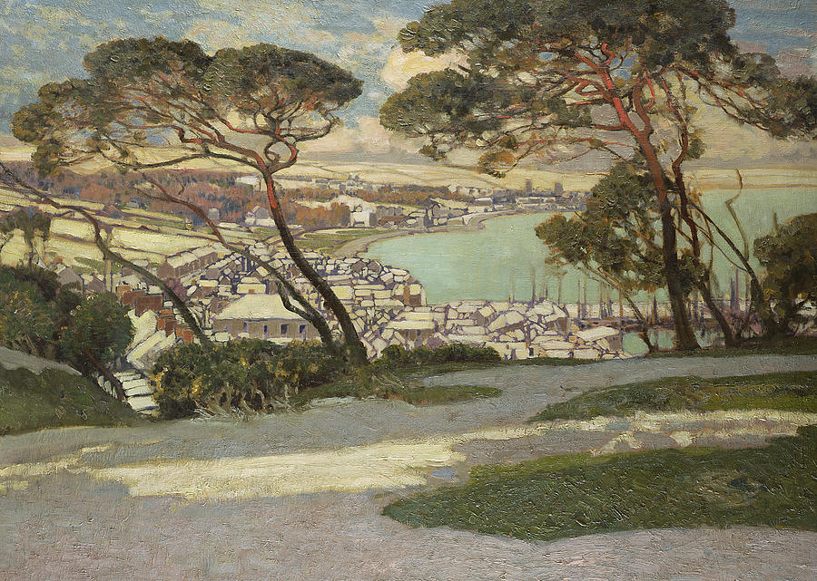 Tree Painting - Newlyn   Penzance by Alfred East