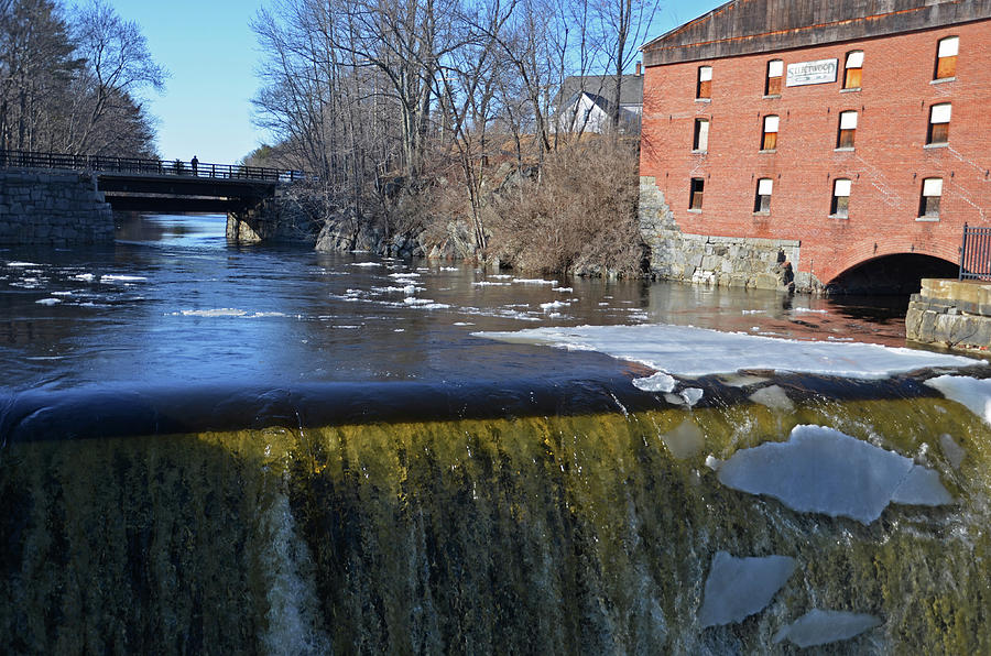 Newmarket NH Waterfall Newmarket Mills Photograph by Toby McGuire
