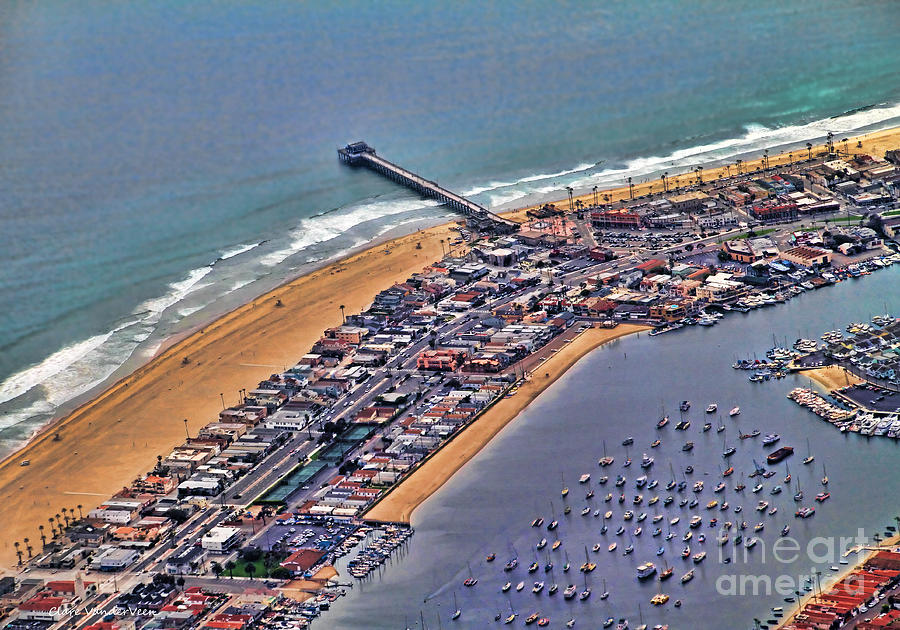 Newport Beach Photograph - Newport Beach FlyOver by Clare VanderVeen