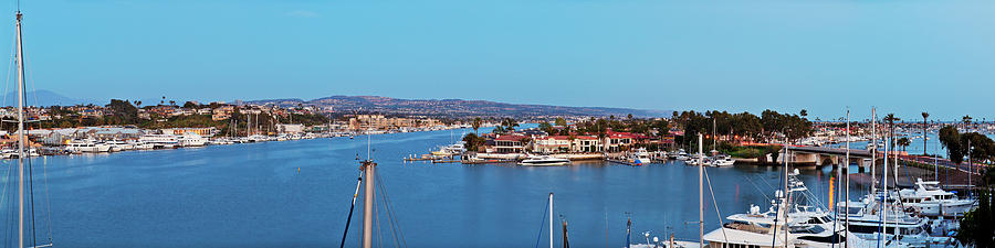 Newport Beach Harbor at Dusk Photograph by Kelley King
