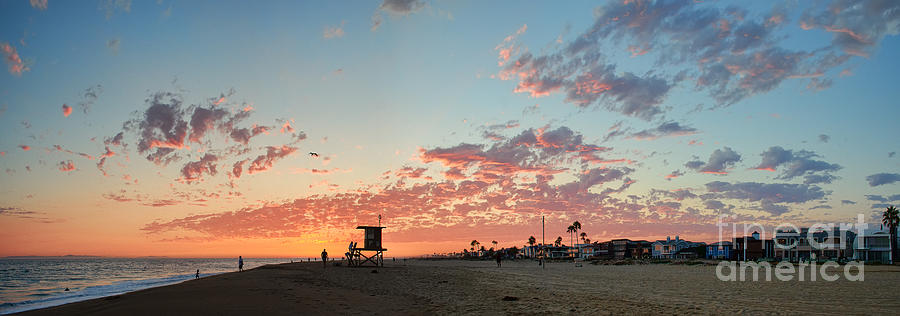 Newport Beach Panorama Photograph by Eddie Yerkish