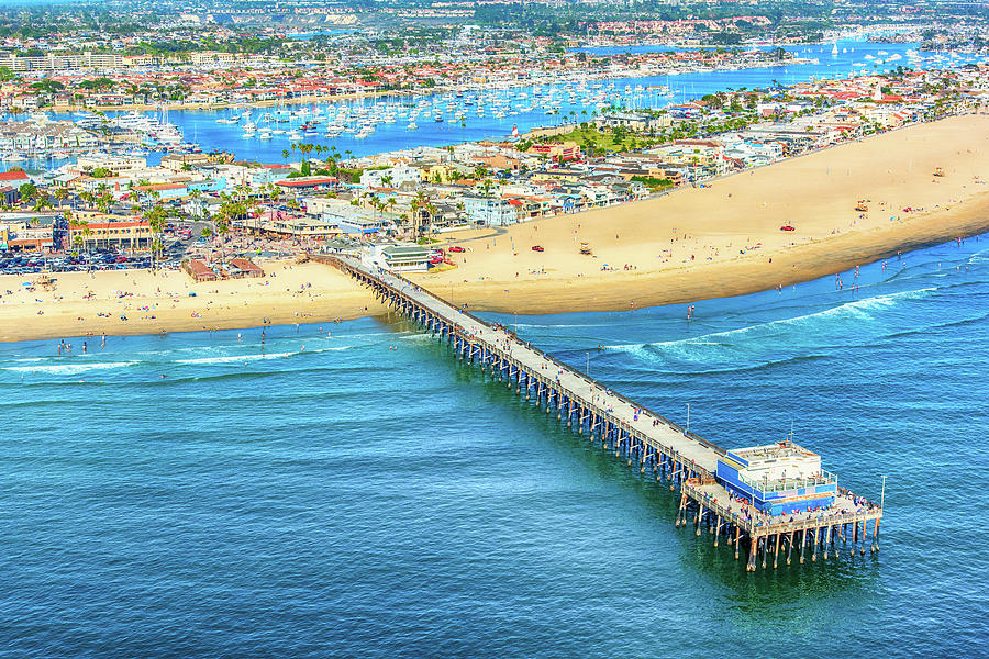 Newport Beach Pier Aerial Photograph By Art Wager Fine Art America   Newport Beach Pier Aerial Art Wager 