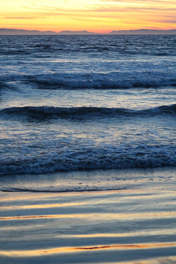 Newport beach sunset 2 Photograph by Habib Ayat