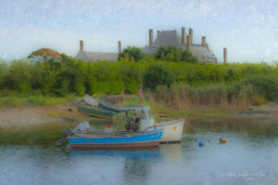 Newport Fishing Fleet Painting by Bill McEntee