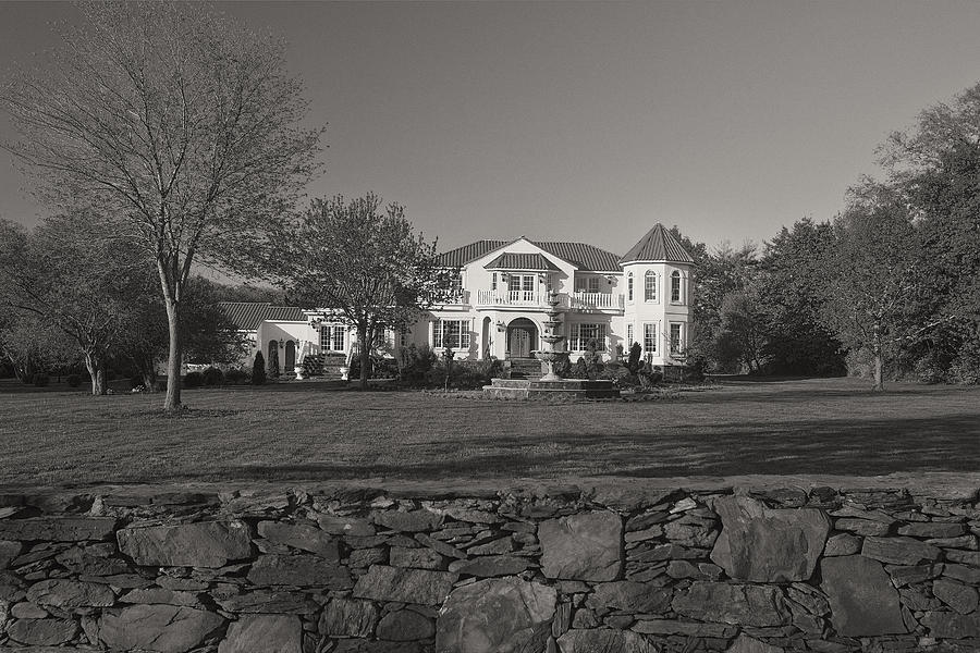 Black And White Photograph - Newport House by Joel P Black