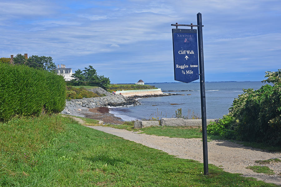 Newport Rhode Island Cliff Walk Ruggles Street Photograph by Toby McGuire