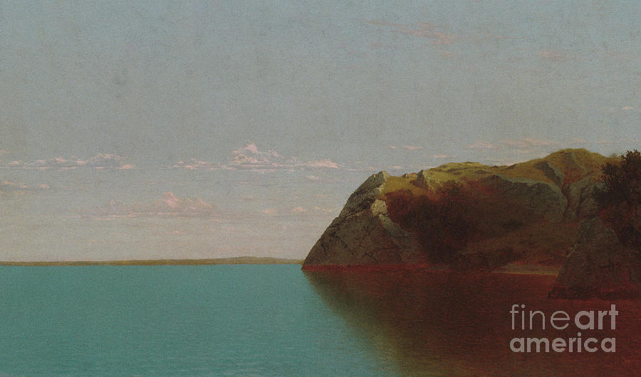 Newport Rocks, 1872 Painting by John Frederick Kensett