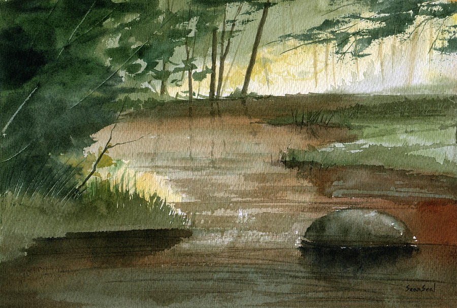 Newton Creek 1 Painting by Sean Seal