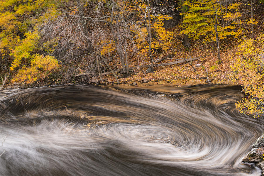 Fall Photograph - Newton Upper Falls Dual Whirlpool Newton MA by Toby McGuire