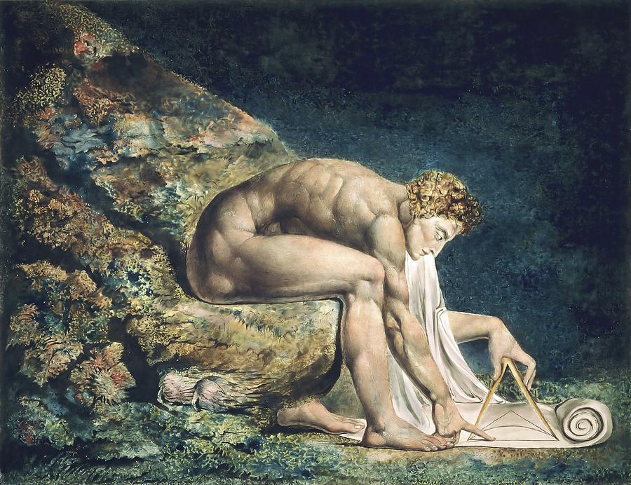 Newton Painting by William Blake