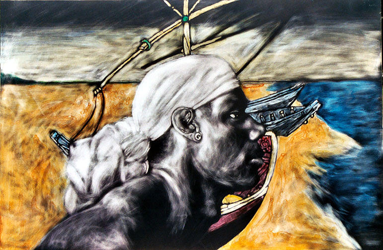 Nexus Mixed Media by Chester Elmore Nexus Mixed Media by Chester Elmore