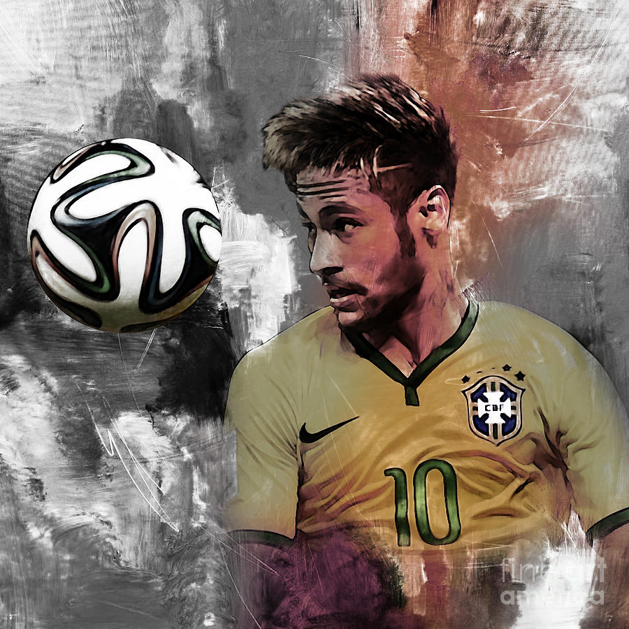 Neymar 051a Painting by Gull G
