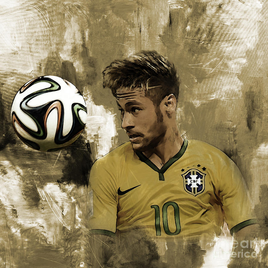 Neymar 05a Painting by Gull G