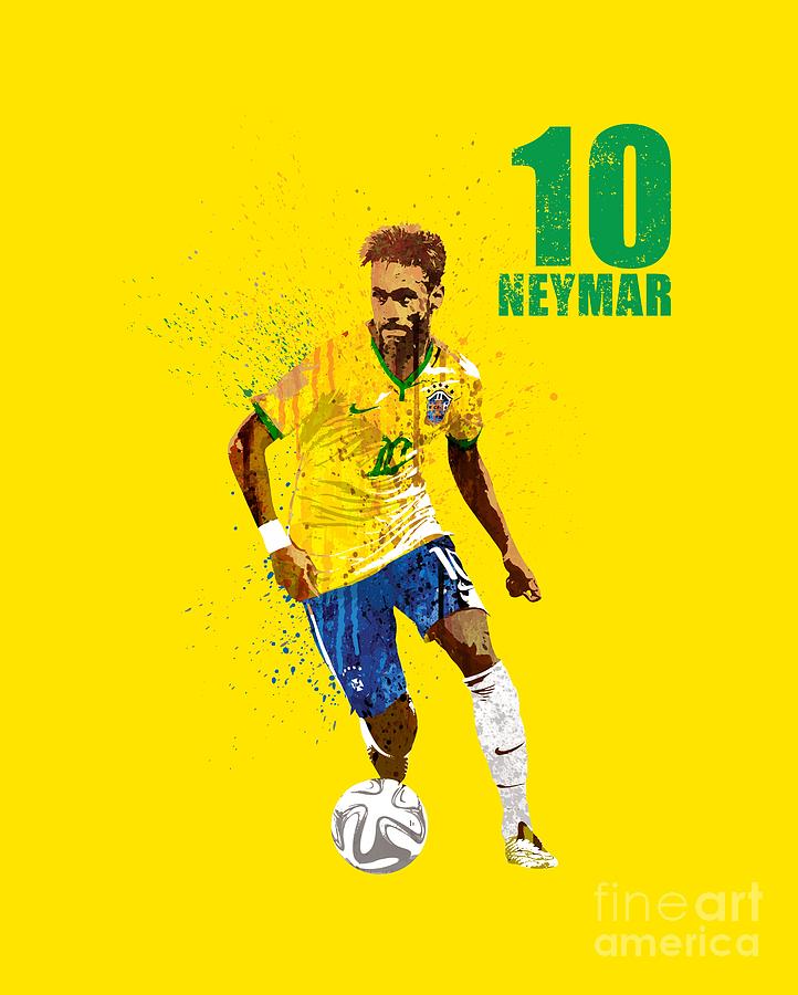 Neymar Junior Painting by Art Popop