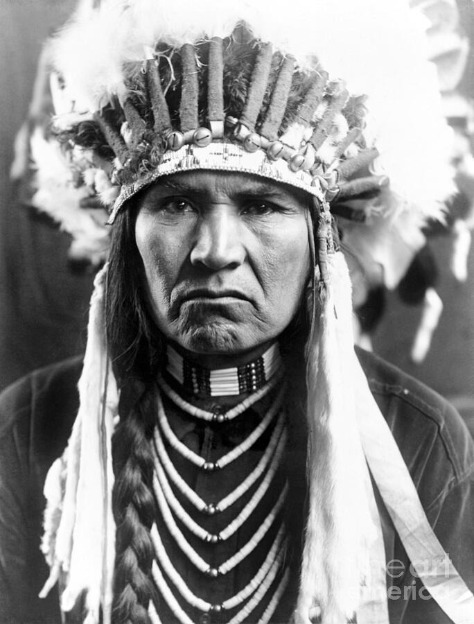 Nez Perce Native American Photograph by Edward Curtis