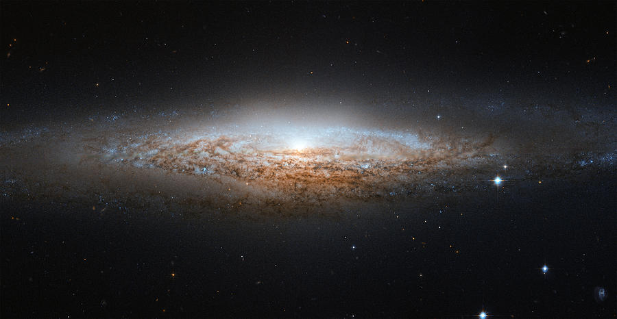 NGC 2683 Spiral Galaxy Photograph by NASA Hubble Space Telescope