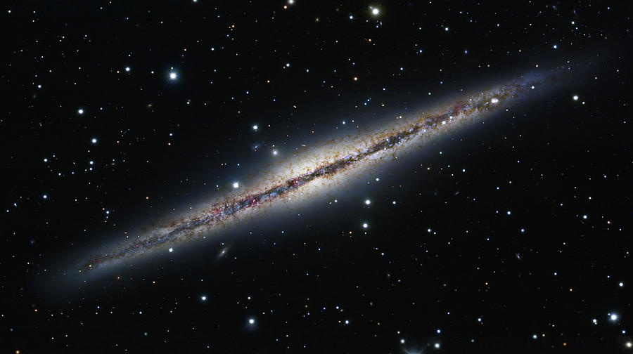 Space Photograph - Ngc 891, An Edge-on Spiral Galaxy by Robert Gendler