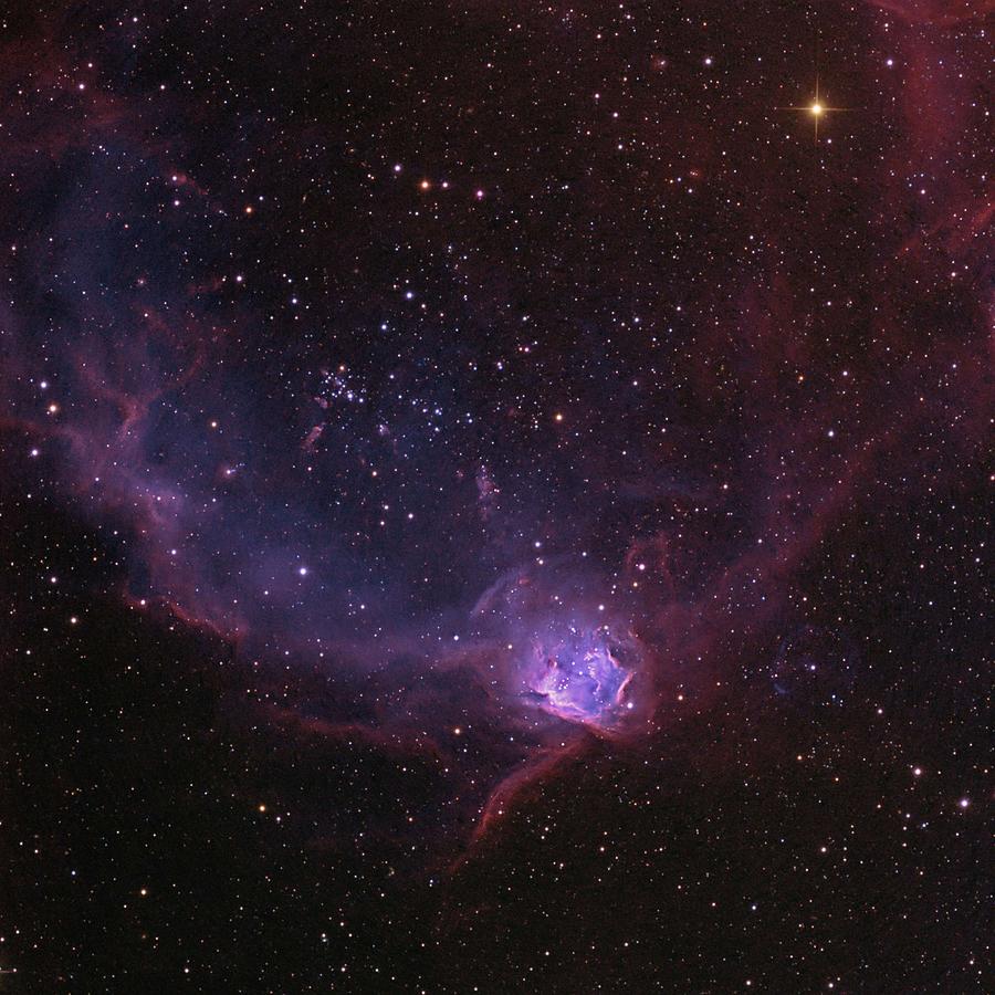 NGC602Web_goldman Painting by Celestial Images