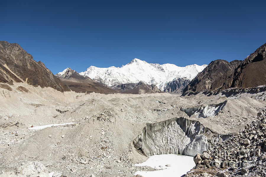 Ngozumpa glacier in Nepal Photograph by Didier Marti