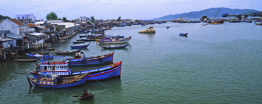 Boat Photograph - Nha Trang Harbor, Vietnam by Rich Walter