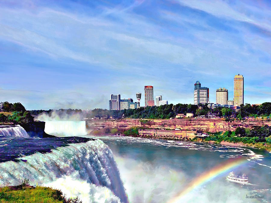Niagara Falls NY - Under the Rainbow Photograph by Susan Savad