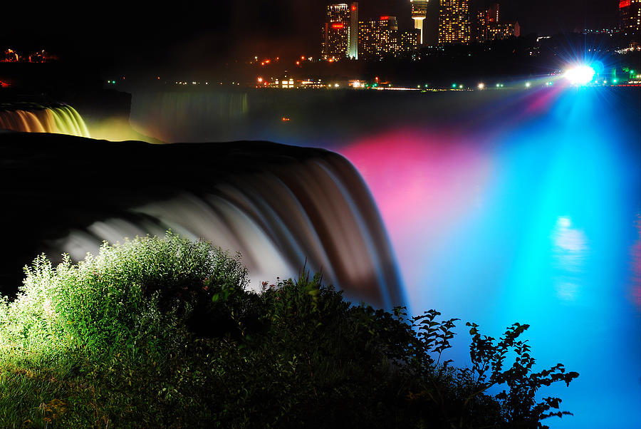Niagara at Night Photograph by James Kirkikis