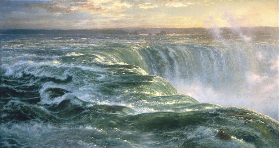 Niagara By Louis Remy Mignot, 1866 Painting