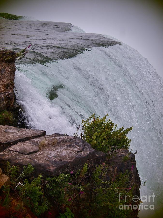 Niagara Fall edge Photograph by Jennifer Craft