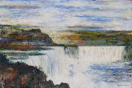 Splashing Painting - Niagara Fall by S Low Splashing Painting - Niagara Fall by S Low