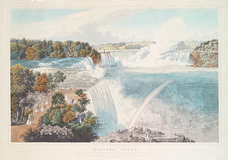 Niagara Falls 1845 Photograph by Ricky Barnard