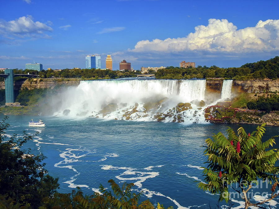 Niagara falls from Canada Photograph by Elenarts - Elena Duvernay photo