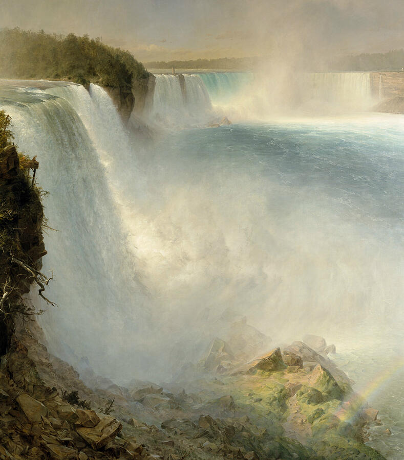 Niagara Falls from the American Side, from 1867 Painting by Frederic Edwin Church