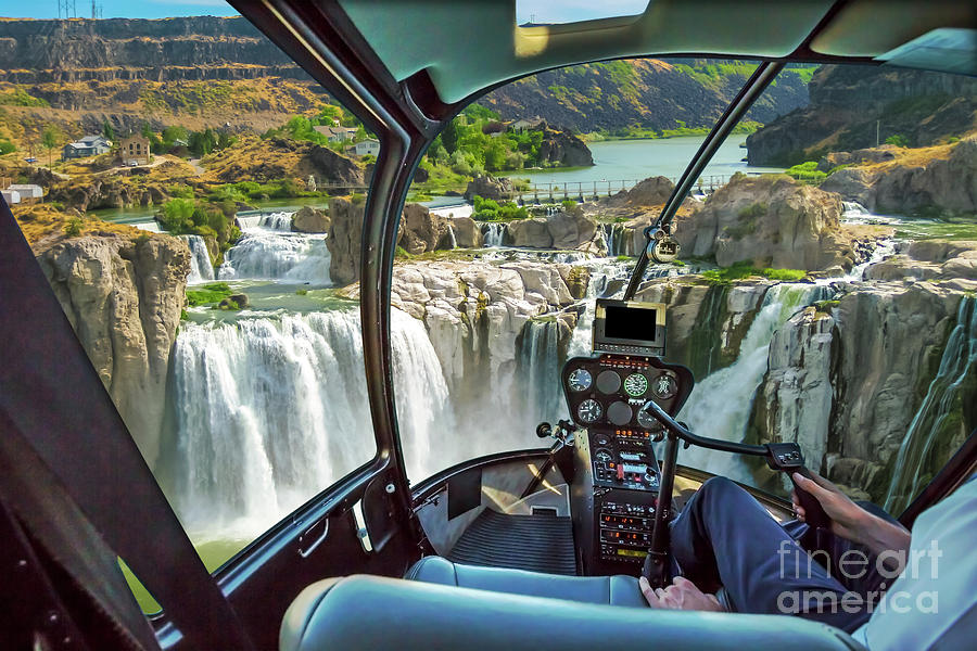 Niagara Falls Helicopter Photograph by Benny Marty