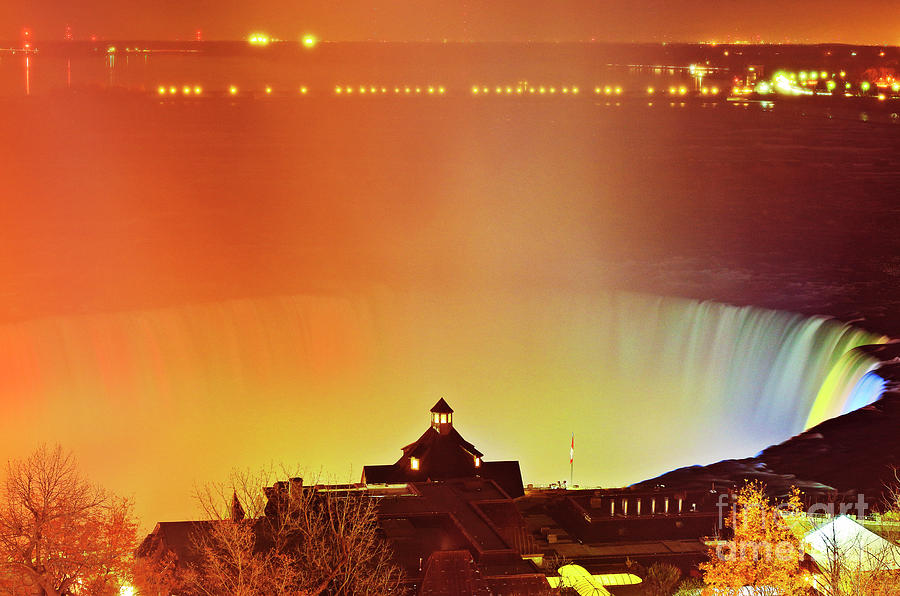 Niagara Falls Illumination Light Show Photograph by Charline Xia